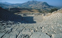 segesta teatro e tempio antico